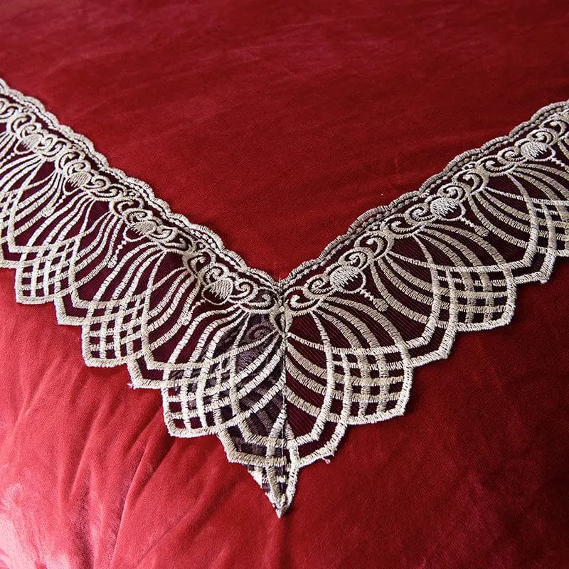 Luxury Korean-Style Quilted Bed Skirt Set (4 Pieces) by Simple Homes