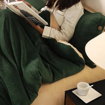 Milk Fiber Luxe Bedding Set –Premium Collection Bed Sheet Dark Green / 150cm by Simple Homes