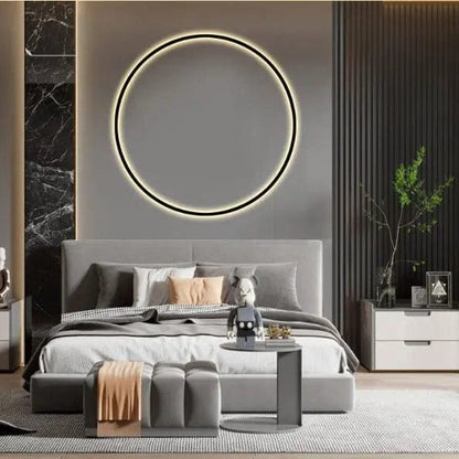 Minimalist Halo LED Wall Lamp by Simple Homes