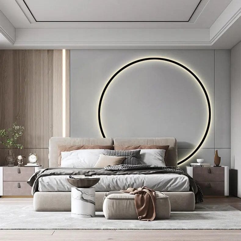 Minimalist Halo LED Wall Lamp by Simple Homes