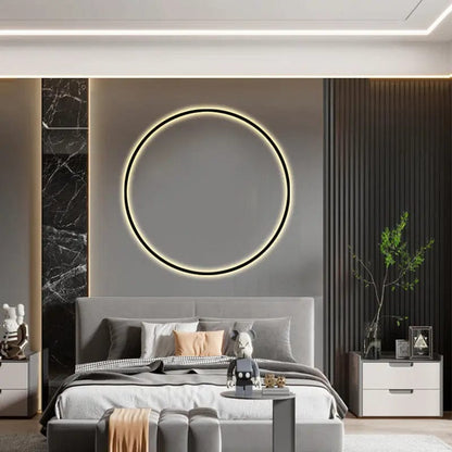 Minimalist Halo LED Wall Lamp by Simple Homes