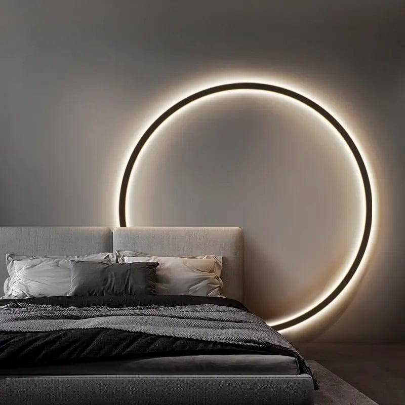 Minimalist Halo LED Wall Lamp by Simple Homes