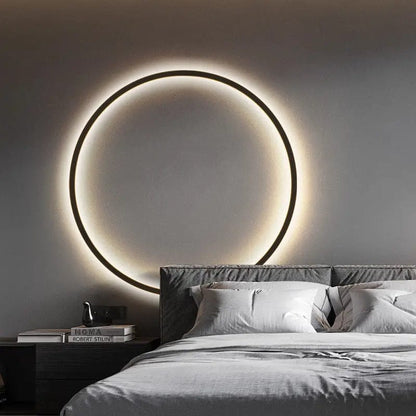 Minimalist Halo LED Wall Lamp by Simple Homes
