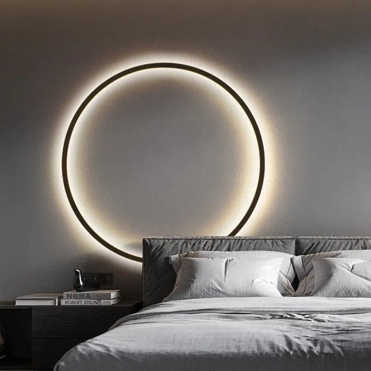 Minimalist Halo LED Wall Lamp by Simple Homes