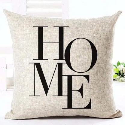 Minimalist “HOME” Lettered Cushion Cover 45x45cm by Simple Homes