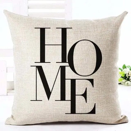 Minimalist “HOME” Lettered Cushion Cover 45x45cm by Simple Homes