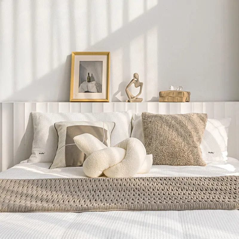 Modern Minimalist Bed Runner and Pillow cover by Simple Homes