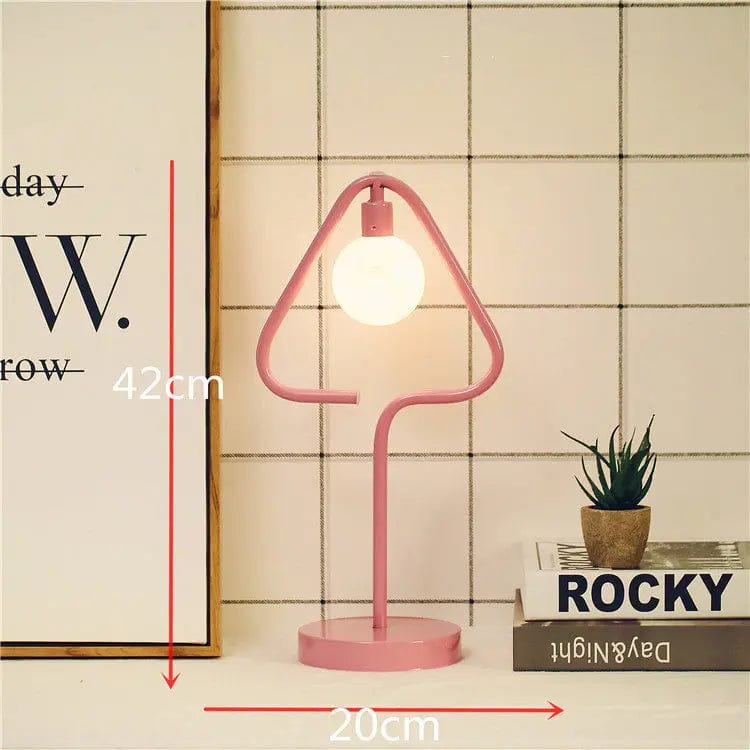 Modern Nordic Copper Wire Wall Lamp 02 Pink by Simple Homes