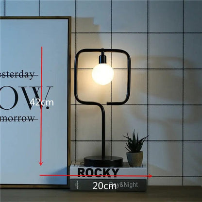 Modern Nordic Copper Wire Wall Lamp 03 Black by Simple Homes