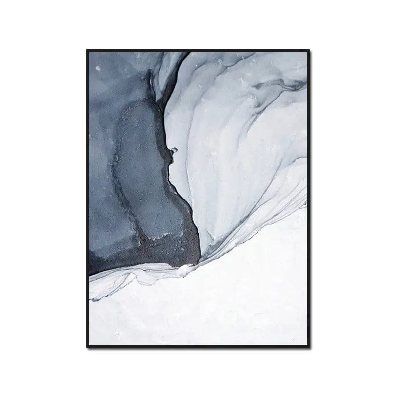 Modern Watercolor Wall Art – Abstract Canvas Print Blue / A / 30x40cm by Simple Homes