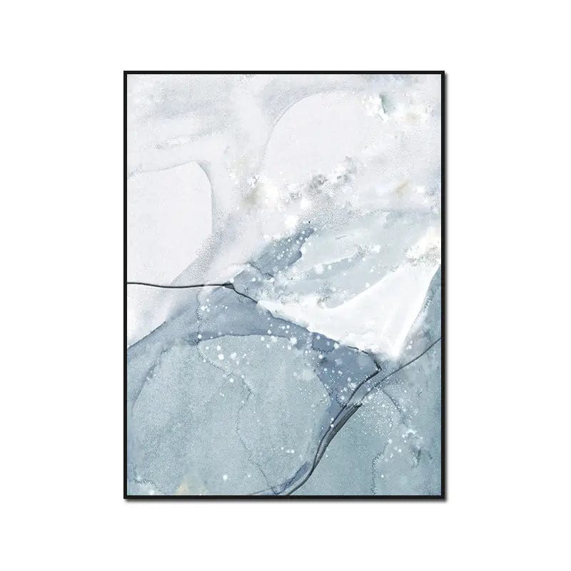 Modern Watercolor Wall Art – Abstract Canvas Print Blue / E / 13x18cm by Simple Homes