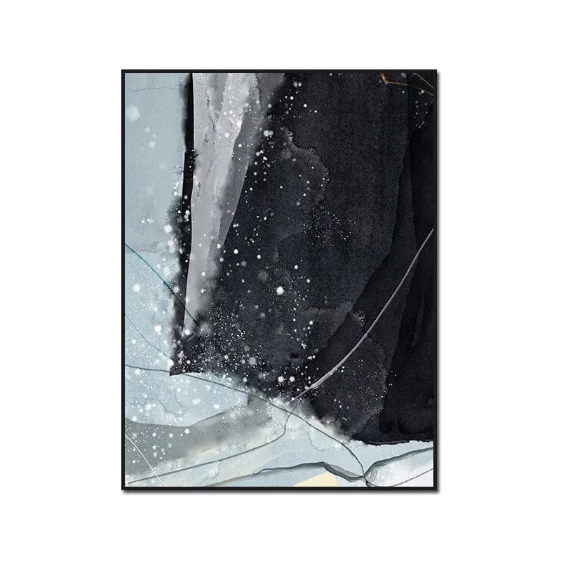 Modern Watercolor Wall Art – Abstract Canvas Print Blue / F / 13x18cm by Simple Homes