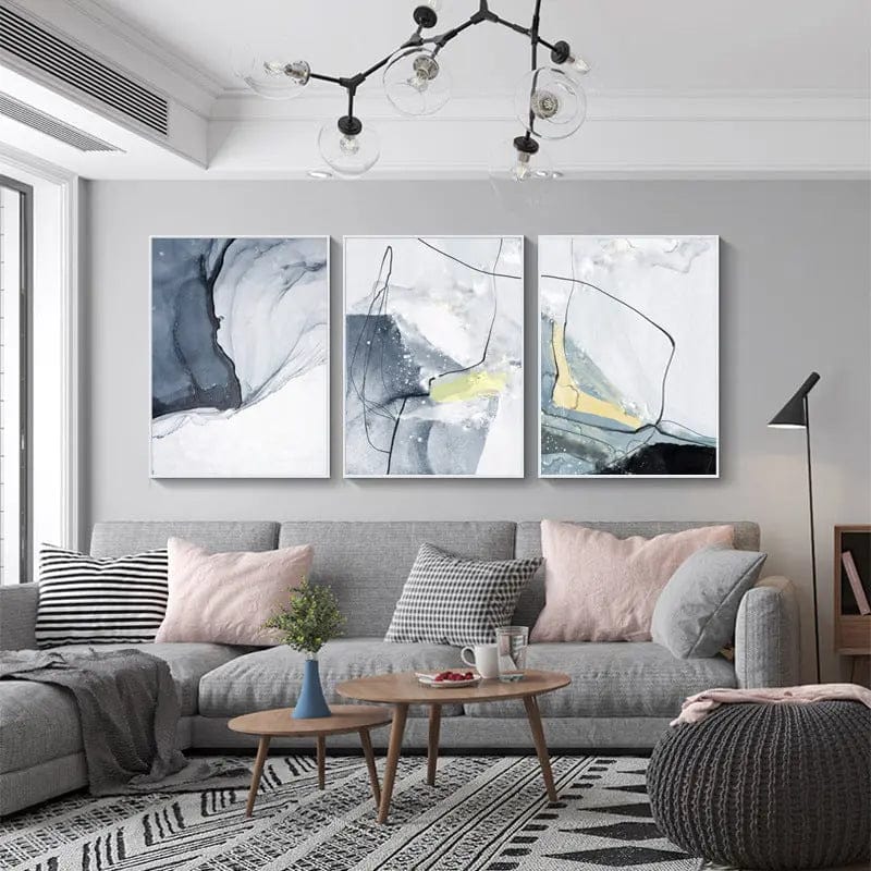 Modern Watercolor Wall Art – Abstract Canvas Print by Simple Homes