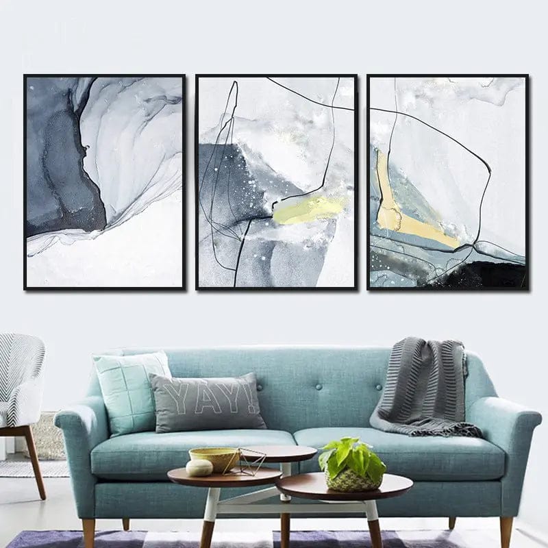 Modern Watercolor Wall Art – Abstract Canvas Print by Simple Homes