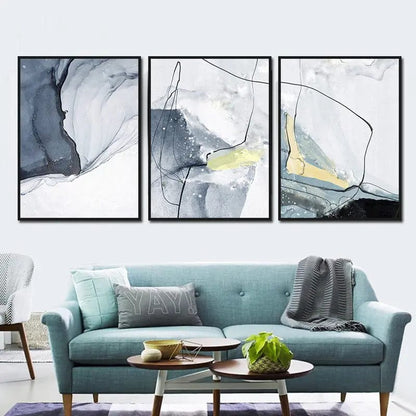 Modern Watercolor Wall Art – Abstract Canvas Print by Simple Homes