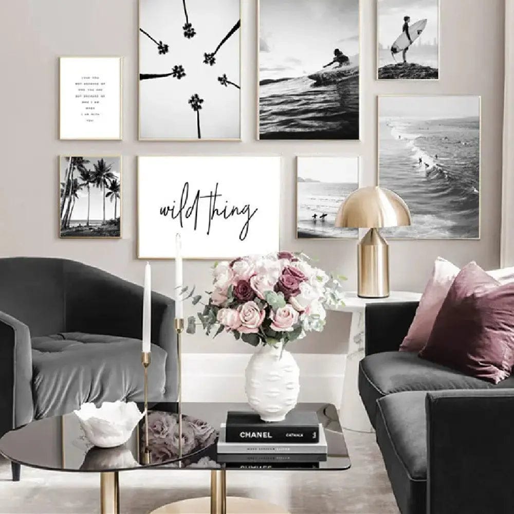 Monochrome Serenity Gallery Wall Set by Simple Homes