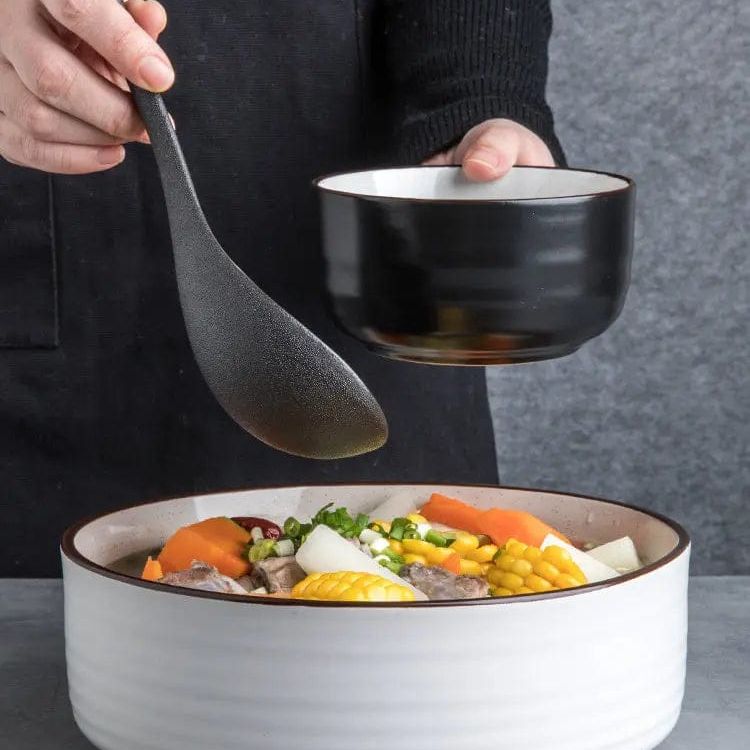 Monotone Ceramic Rice Bowel- Modern Japanese Style by Simple Homes