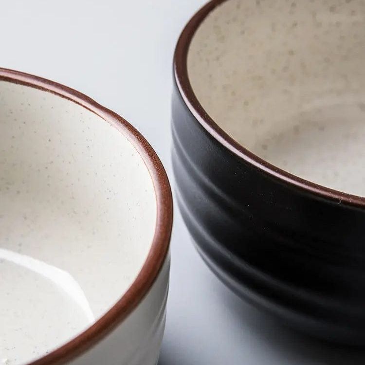 Monotone Ceramic Rice Bowel- Modern Japanese Style by Simple Homes