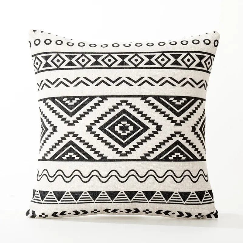 Nordic Geometric Cushion Covers – 45x45 cm Decorative Throw Pillow Cases for Sofa, Chair & Bed D / 45X45cm / Pillowcase by Simple Homes