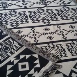 Nordic-Inspired Cotton Throw Blanket by Simple Homes