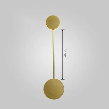 Nordic Minimalist Iron Wall Lamp – Tricolor Modern Accent Light Gold single head by Simple Homes