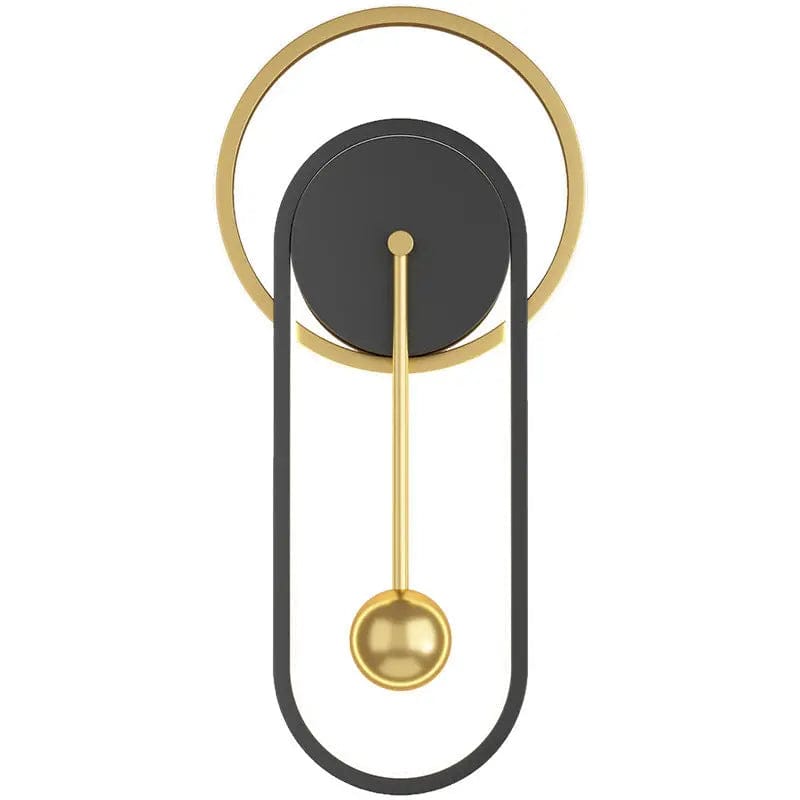 Nordic Minimalist Modern Halo LED Wall Clock Lamp – Dual-Light Decorative Wall Fixture by Simple Homes