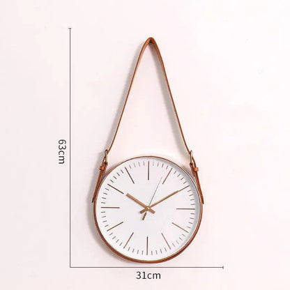 Nordica Silent Wall Clock Golden by Simple Homes