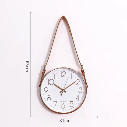 Nordica Silent Wall Clock Small Golden by Simple Homes