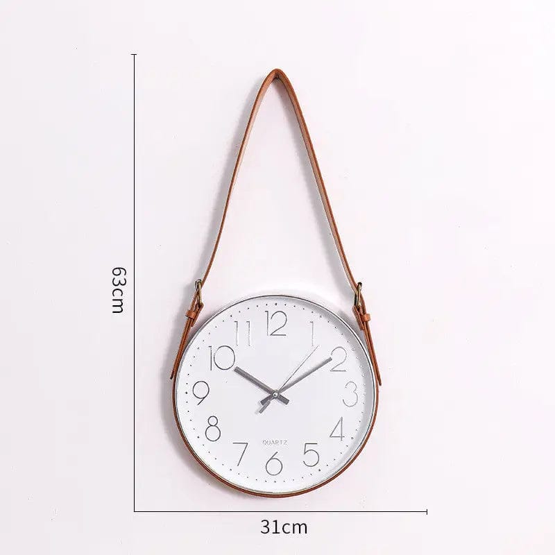 Nordica Silent Wall Clock Small Silver by Simple Homes