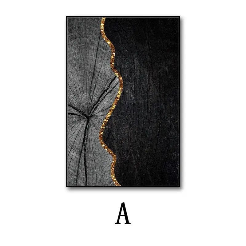 NovaForm™ Abstract Wall Art – Modern Canvas Painting with Aluminum Frame A / 50x 70 PS Wooden Frame Canvas by Simple Homes