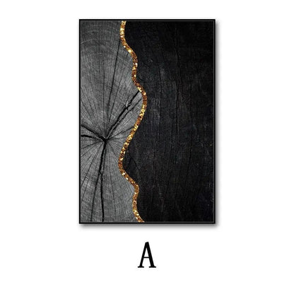 NovaForm™ Abstract Wall Art – Modern Canvas Painting with Aluminum Frame A / 50x 70 PS Wooden Frame Canvas by Simple Homes