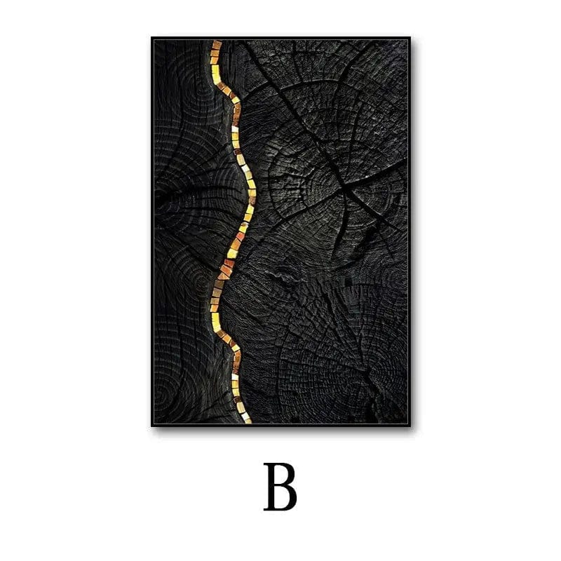 NovaForm™ Abstract Wall Art – Modern Canvas Painting with Aluminum Frame B / 50x 70 PS Wooden Frame Canvas by Simple Homes