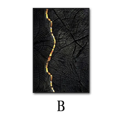 NovaForm™ Abstract Wall Art – Modern Canvas Painting with Aluminum Frame B / 50x 70 PS Wooden Frame Canvas by Simple Homes