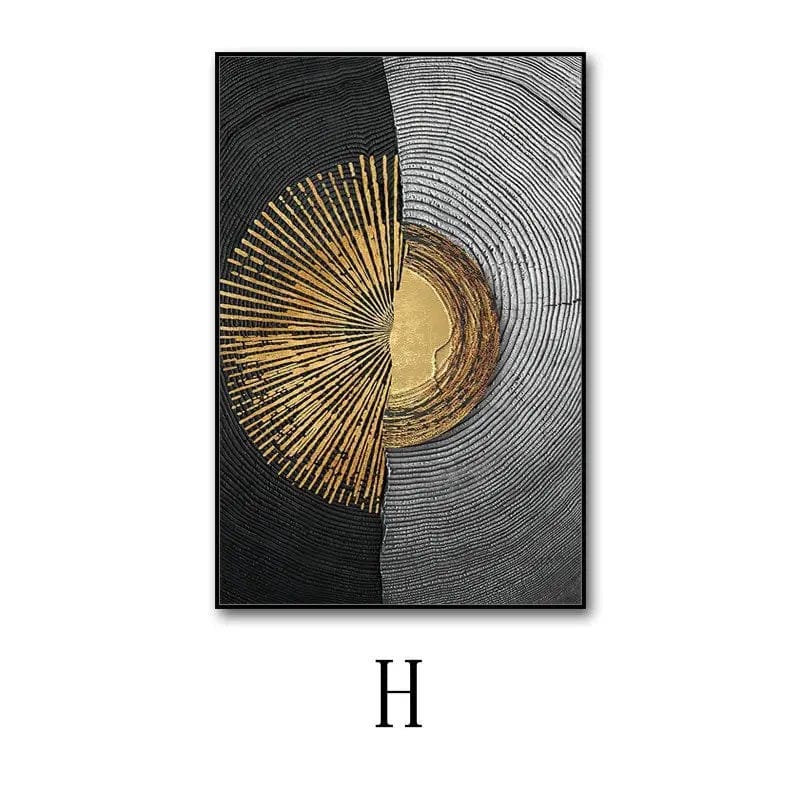 NovaForm™ Abstract Wall Art – Modern Canvas Painting with Aluminum Frame H / 50x 70 PS Wooden Frame Canvas by Simple Homes