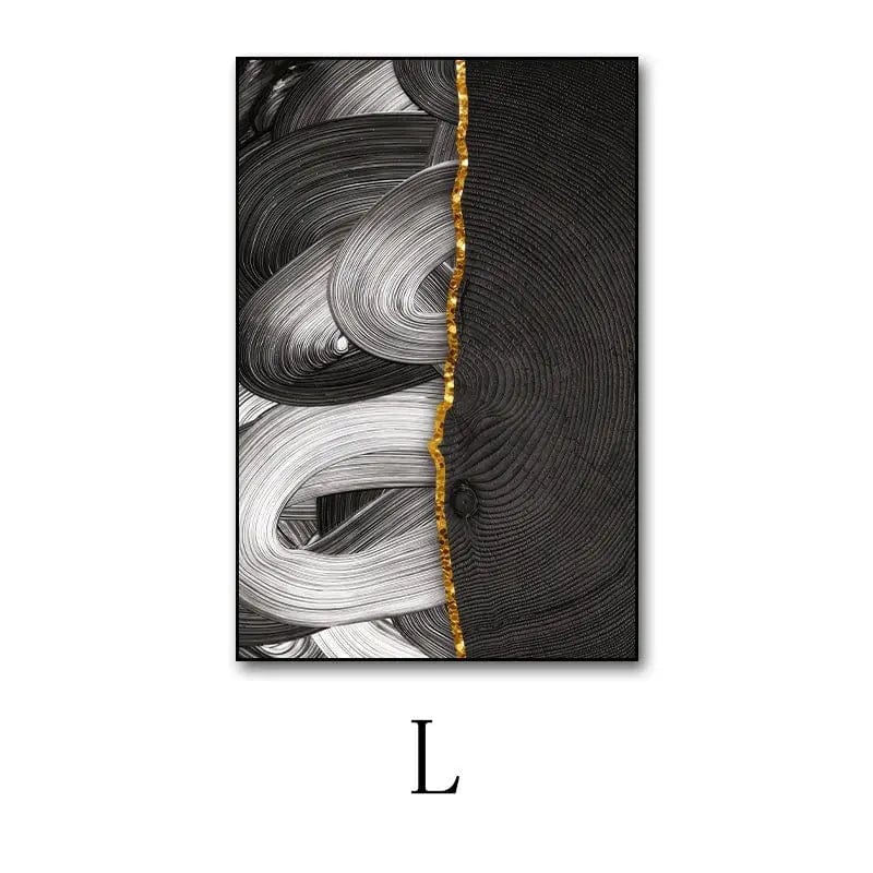 NovaForm™ Abstract Wall Art – Modern Canvas Painting with Aluminum Frame L / 50x 70 PS Wooden Frame Canvas by Simple Homes