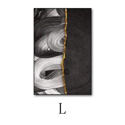 NovaForm™ Abstract Wall Art – Modern Canvas Painting with Aluminum Frame L / 50x 70 PS Wooden Frame Canvas by Simple Homes