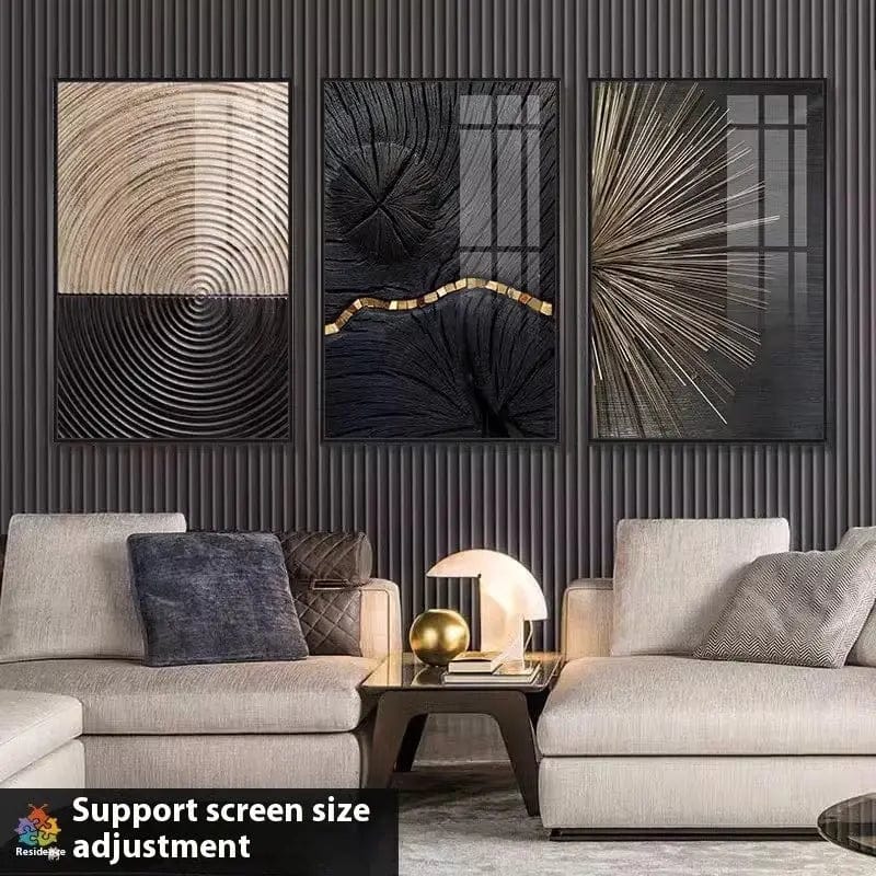 NovaForm™ Abstract Wall Art – Modern Canvas Painting with Aluminum Frame by Simple Homes