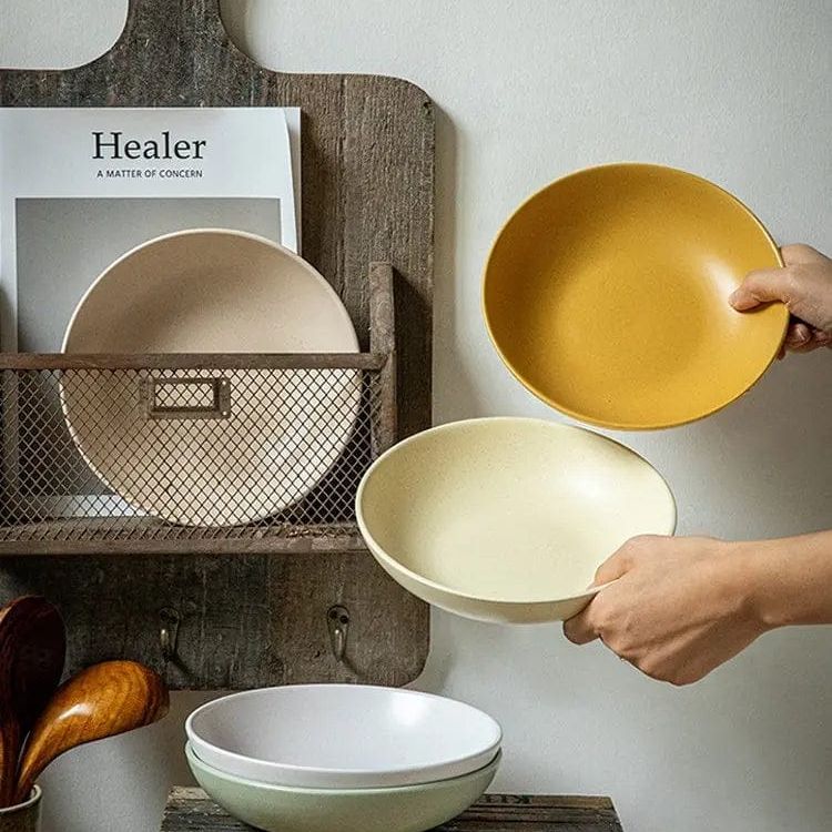 Pastel Haze Large Bowel-Minimalist Ceramic Tableware by Simple Homes