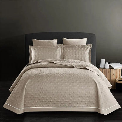 Pure Cotton Twill Bed Sheet – Elegant Comfort in Every Thread Camel / 245x250 by Simple Homes