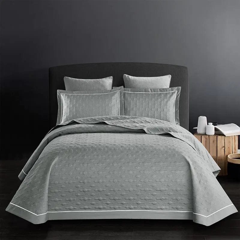 Pure Cotton Twill Bed Sheet – Elegant Comfort in Every Thread Grey / 245x250 by Simple Homes