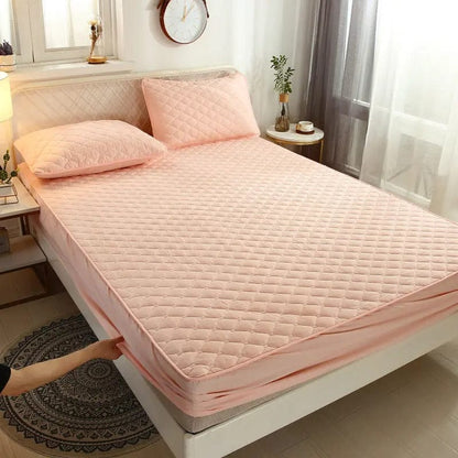 Quilted Comfort Satin Bedspread Pink / 90X200cm by Simple Homes