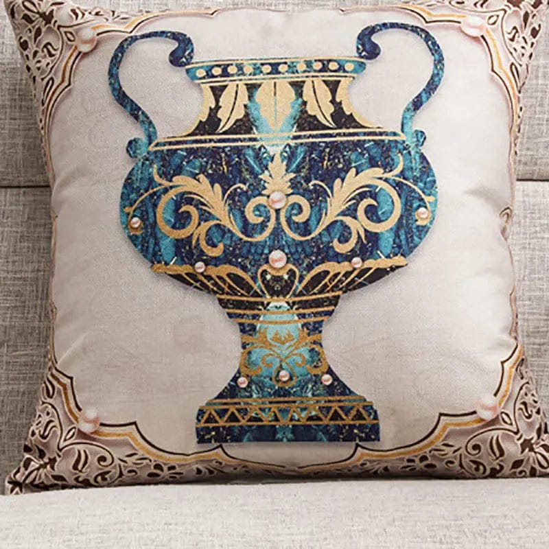 Regal Elephant Tapestry Cushion Cover Bronze cup by Simple Homes