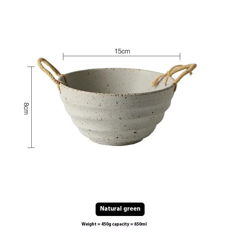 Rustic Glaze Porcelain Bowl – 6 Inch CIIRNQ Bowl by Simple Homes