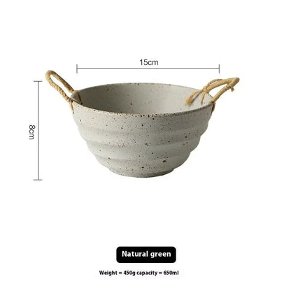 Rustic Glaze Porcelain Bowl – 6 Inch CIIRNQ Bowl by Simple Homes