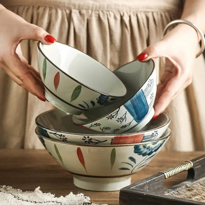 Sakura & Brushstroke Ramen Bowel Bowel-Vintage Artisan Style by Simple Homes