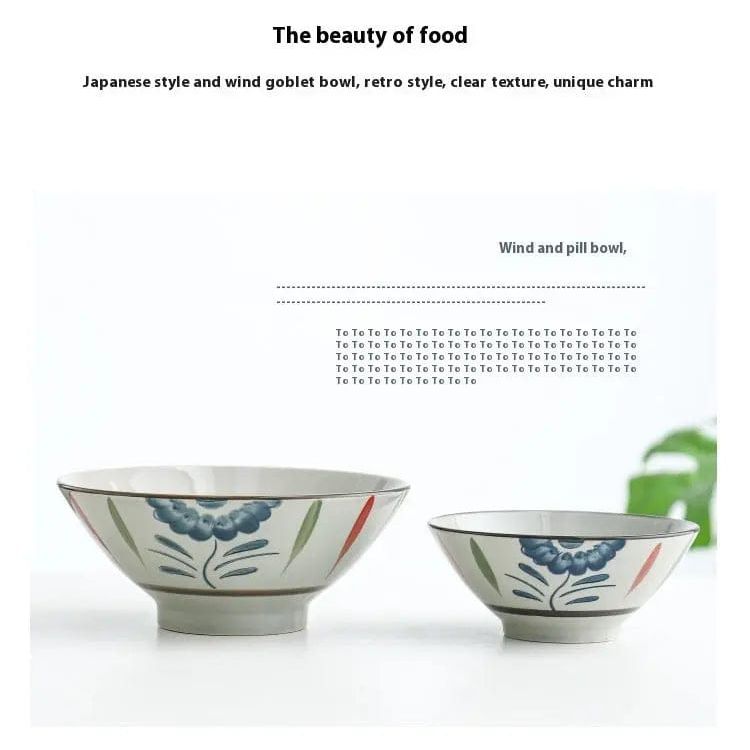 Sakura & Brushstroke Ramen Bowel Bowel-Vintage Artisan Style by Simple Homes