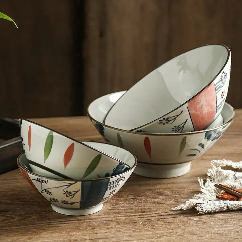 Sakura & Brushstroke Ramen Bowel Bowel-Vintage Artisan Style by Simple Homes