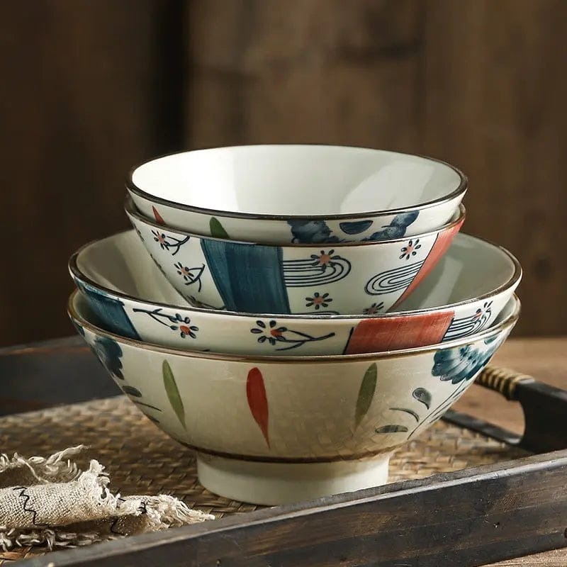 Sakura & Brushstroke Ramen Bowel Bowel-Vintage Artisan Style by Simple Homes