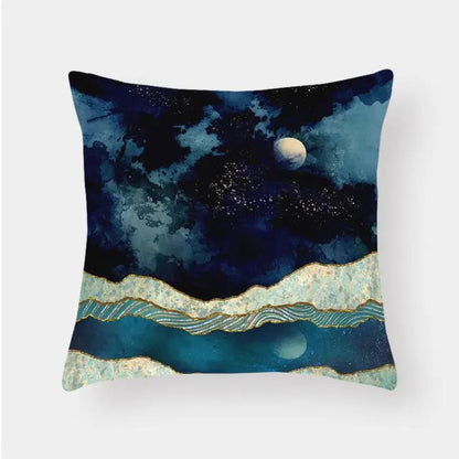 Scenic Landscape Decorative Cushion Cover – Boho Modern Pillowcase 10color by Simple Homes