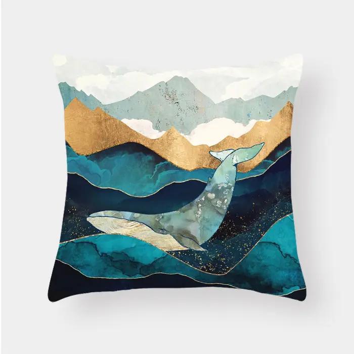 Scenic Landscape Decorative Cushion Cover – Boho Modern Pillowcase 6color by Simple Homes